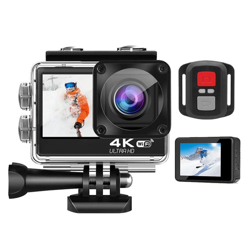 Action Camera 4k Wifi Underwater Waterproof Action Cam 20mp Ultra Hd
