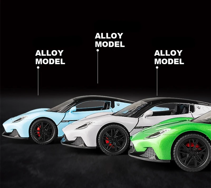 1:22 Maserati MC20 Cabrio Alloy Sports Car Model Diecast Metal