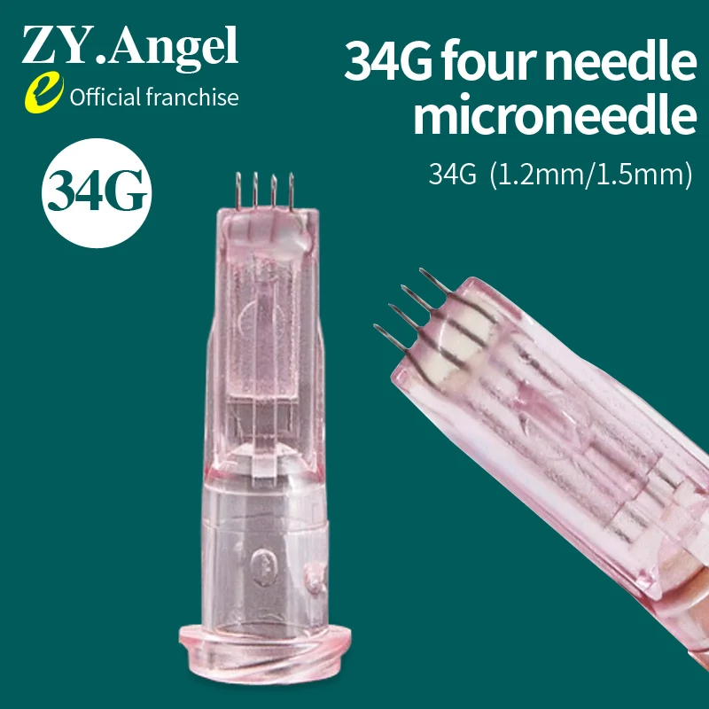 

Medical Disposable 34G1 2 / 1.5 Four Needle Crystal Multi Needle Superfine Beauty Injection Single Independent Sterile Packaging