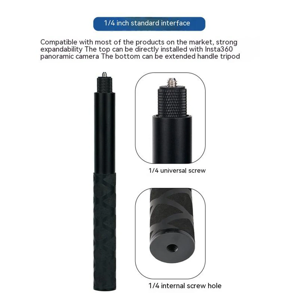 Invisible Selfie Stick For DJI Pocket 3/insta 360 x4 Universal Selfie Stick Rotating Grip Action Camera Shooting Accessory