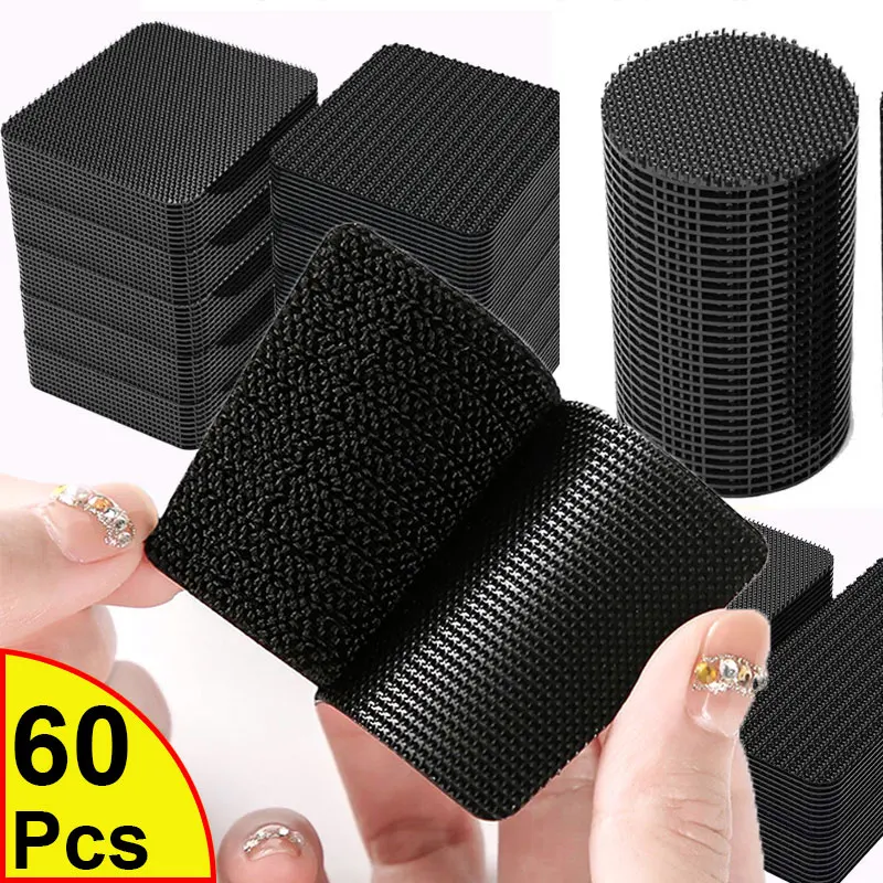 5/10/20 Paar Haak En Lus Non Slip Pads Couch Kussen Dubbelzijdige Vaststelling Stickers Tapijt Pad Mat Zelfklevend Bevestig Montage