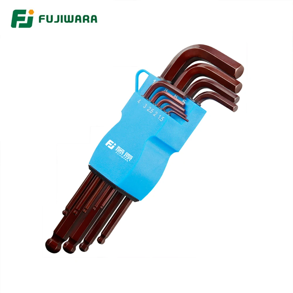 

FUJIWARA 9-piece Набор шестигранных ключей длинная шаровая Головка шестисторонний многофункциональный инструмент для удаления обслуживания