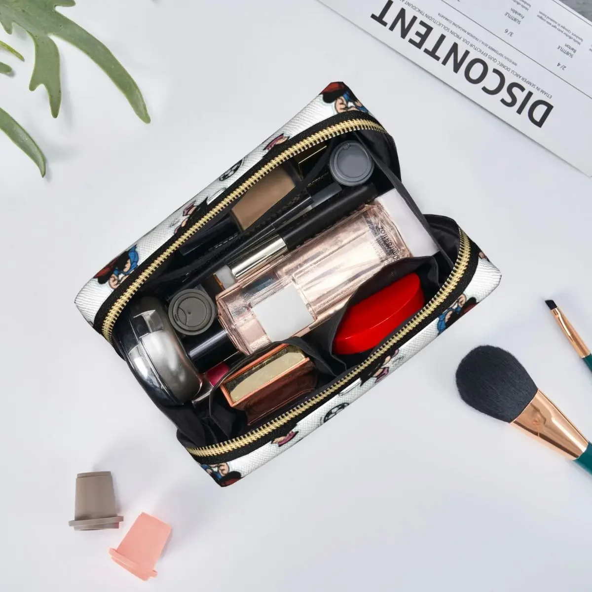 Large Capacity Characters Mafalda Cosmetic Bags Portable Leather Makeup Pouch Women Washbag Funny Lovely Toiletry Kit 4