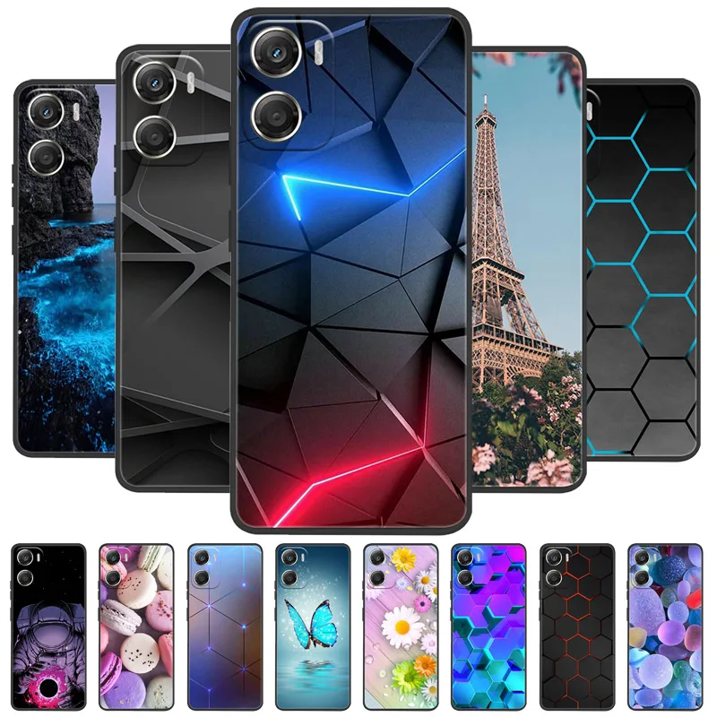 Shockproof Black Silicone Soft Phone Case - Durable Back Cover Shell