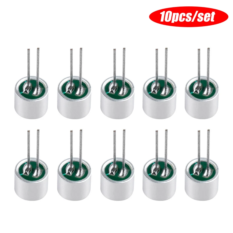 

10PCS Microphone Electret Microphone With 2 Pin Pick-Up Sensitivity 52dB 6050 Mini MIC Capsule Electret Condenser Microphone