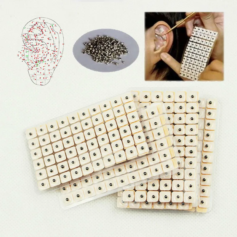 1200pcs Disposable Press Needle Ear Seed Acupuncture Vaccaria Plaster