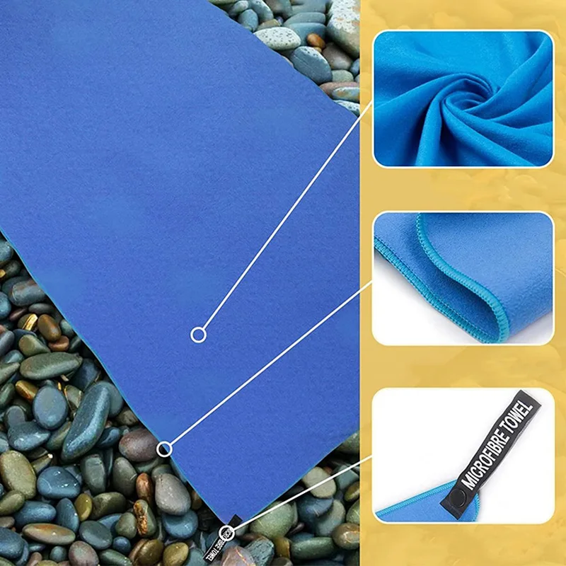 Super large Ultra-fine Fiber Bath Towel Soft High ab Sorption Travel Beauty Salon Sand Towel Quick-drying Towels for travel 5