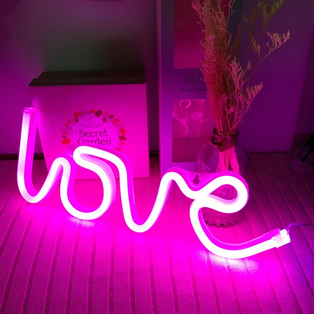 LED Neon Sign Light, Amor, Piscando, Nuvem,