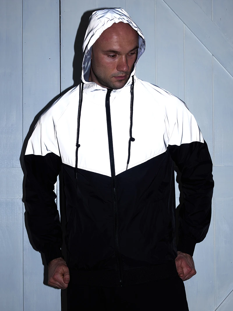 Night reflective jacket size guide S to 4XL