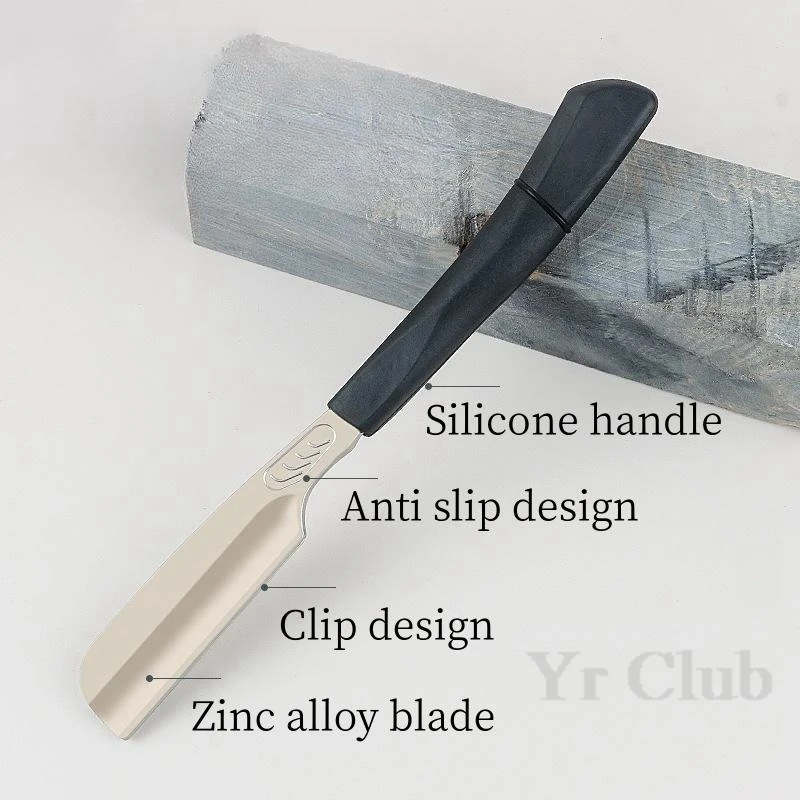Straight Handle Shaver Japanese Manual Shaving Razor Hair Salon Safety Feather Blade Holder Men's Hair And Beard Trimmer Y0630 3