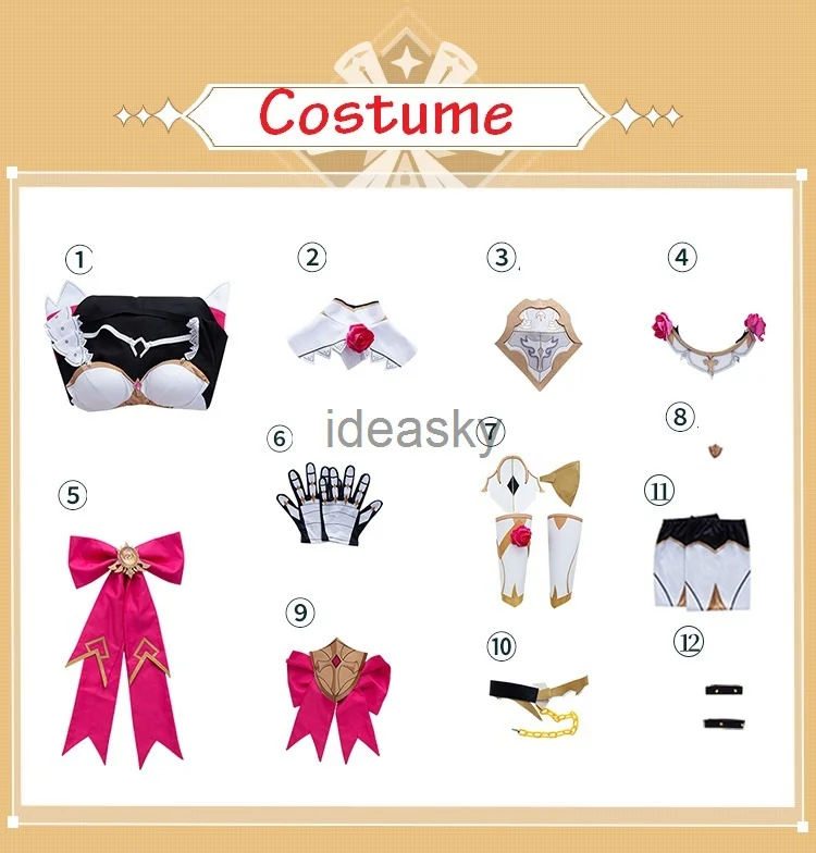 ladies halloween costumes Anime game Genshin Impact Noelle Cosplay Costume Knights Maid Dress Wig shoes boot Uniform Halloween Party Outfit For Women Girl plus size costumes