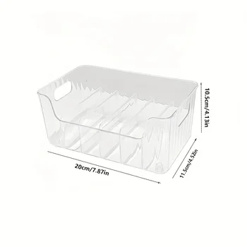 ขนาดใหญ่ความจุชั้นวางเครื่องเทศโปร่งใสแบ่งเครื่องสําอางค์กล่องเก็บอาหารเคาน์เตอร์เครื่องเทศห้องครัว Pantry Cabinet Organizer 7