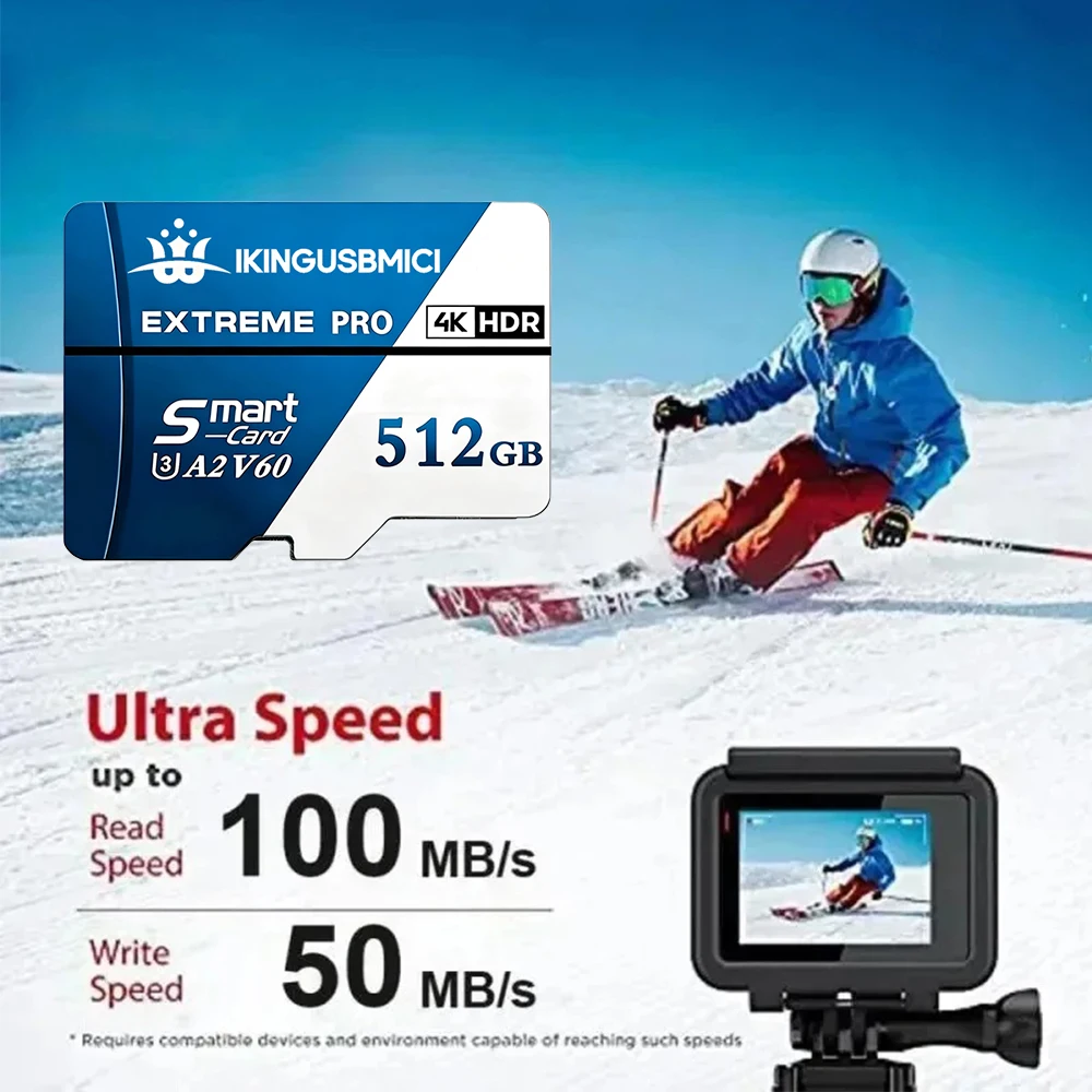 Adaptateur Carte Micro SD pour GoPro et Action Cam - 1 To