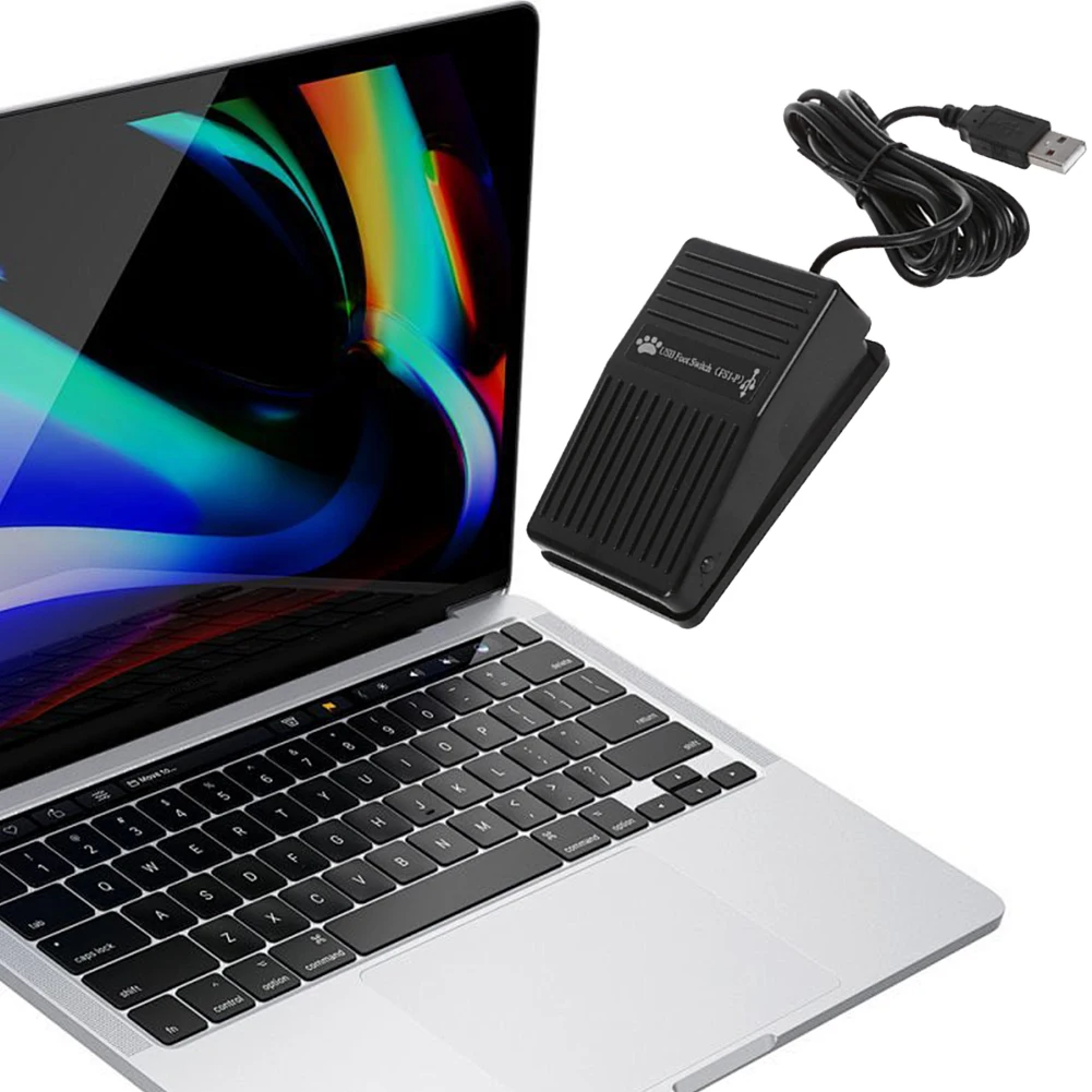 USB 사전 프로그램 키보드 마우스 어댑터, 게임 제어 액션 HID PC USB 풋 스위치 키보드 페달, 키보드 마우스 PC 노트북용