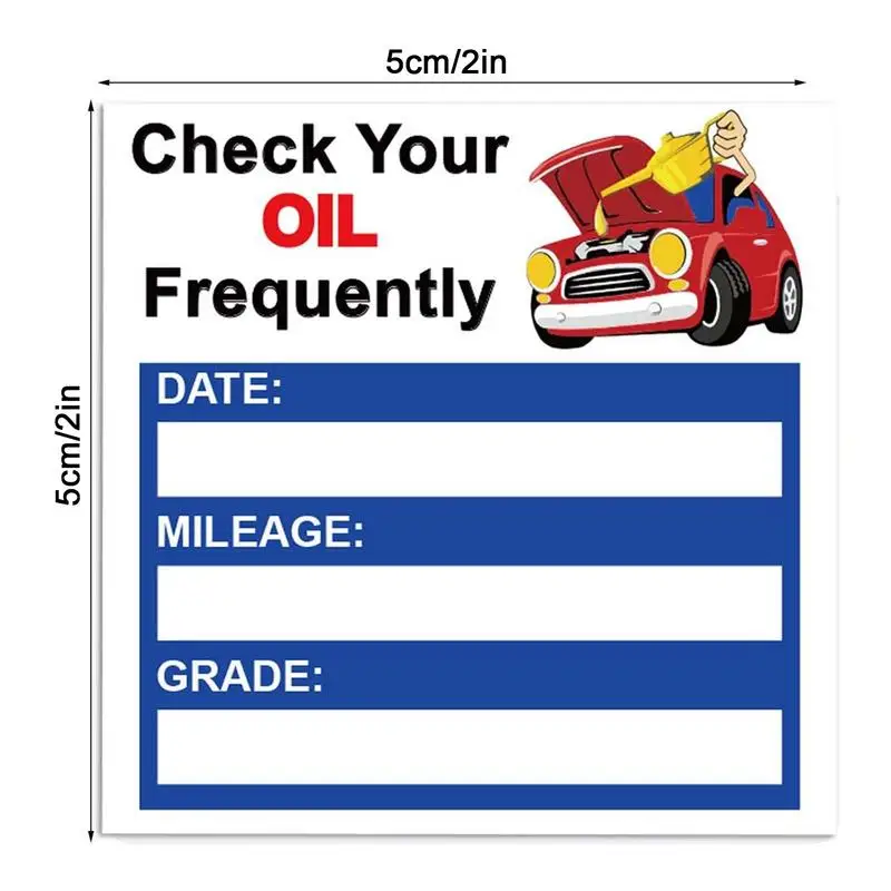 Car Window Decoration Windscreen Decals auto Oil Change Reminder Sticker 150 Sheets Oil Change Decals Stickers Easy-Peel for Car