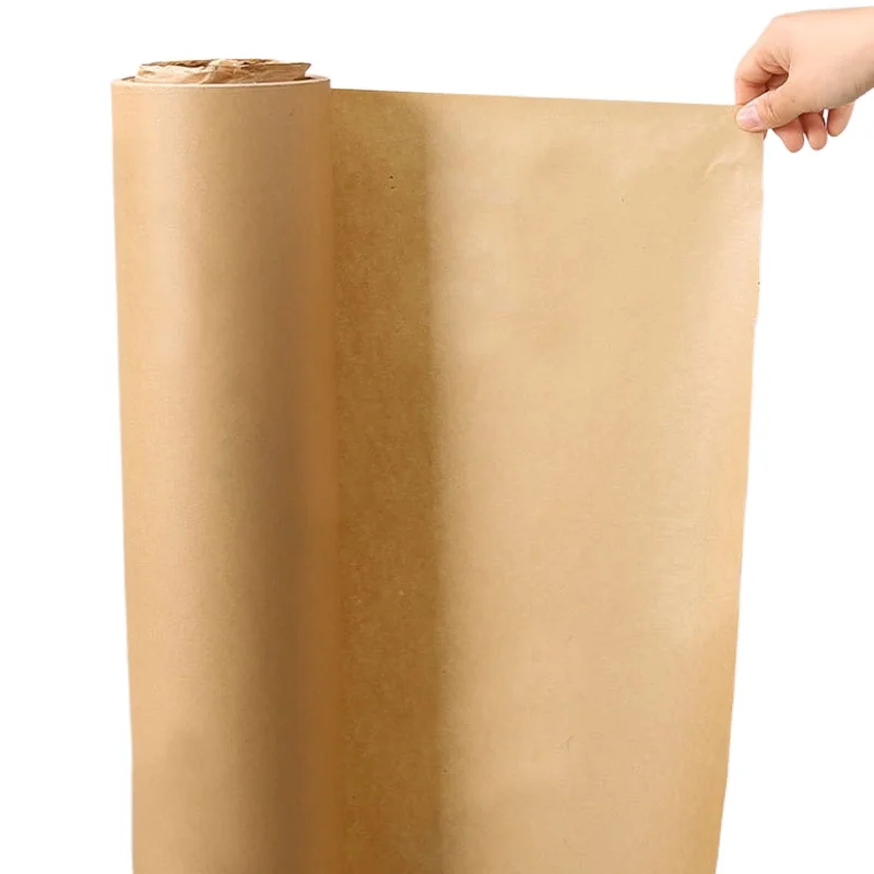 45CM*1000CM 갈색 크래프트 종이 롤 꽃다발 선물 및 DIY 공예 장 다목적 포장지