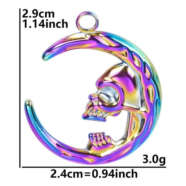 Stainless Steel Pendants Charm Unusual Set 5pcs 53