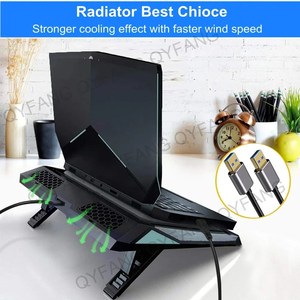 High-Speed USB 3.0 Dual Male Cable - 5Gbps Data Transfer for External Hard Drives and Radiators