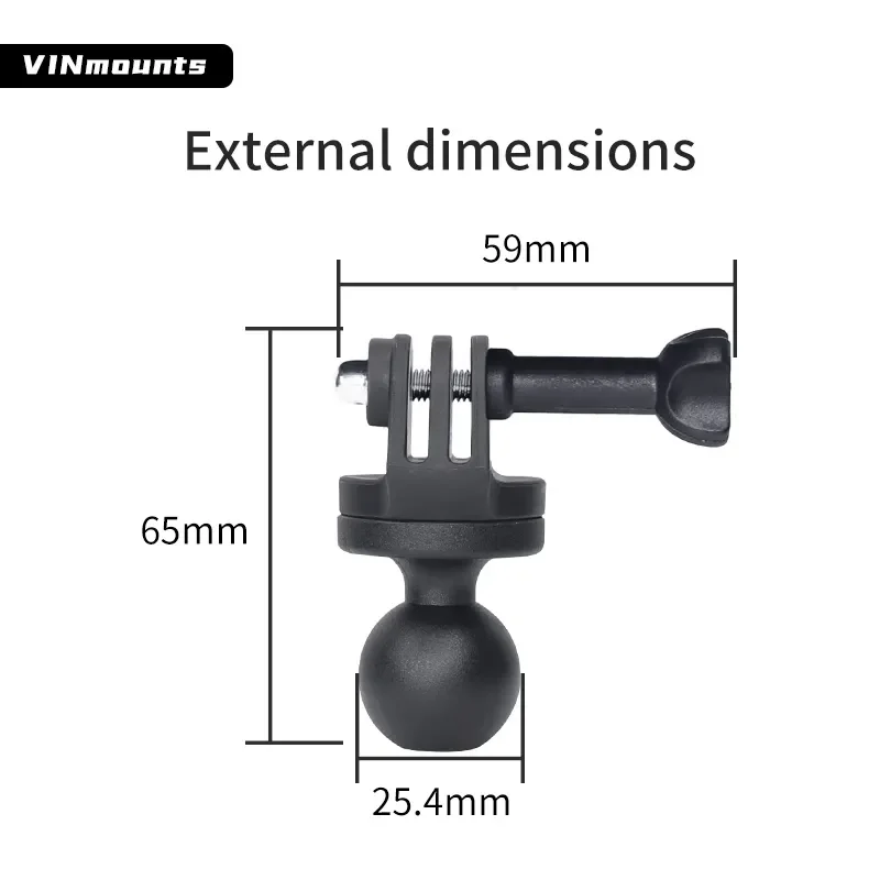 Gopro Hero 360 insta Universal VIN-B-021for Ram Ʈ  1 ġ   ׼ ī޶ Ʈ̽ 