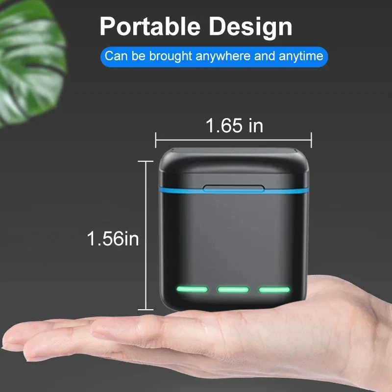 Lot de 3 à 5 Batteries pour Caméra Action 360 - Chargeur Inclus