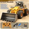 2.4G RC Dump Truck Alloy 9CH Excavator Lights Remote Control Bulldozer Multi-functional Engineering Vehicle Kids Toys Boys Gifts 6