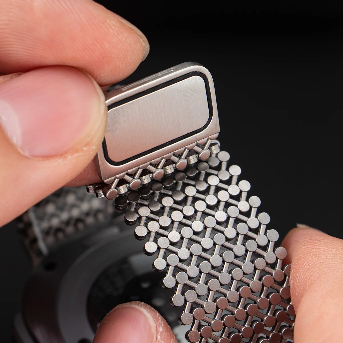 Premium Magnetic Stainless Steel Luxury Metal Watch Band, 47mm