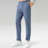 Men Thin Quick-drying Classic Four-sided Springing Casual Sweatpants With Hidden Zipper Pockets Solid Color For Men Pants 5