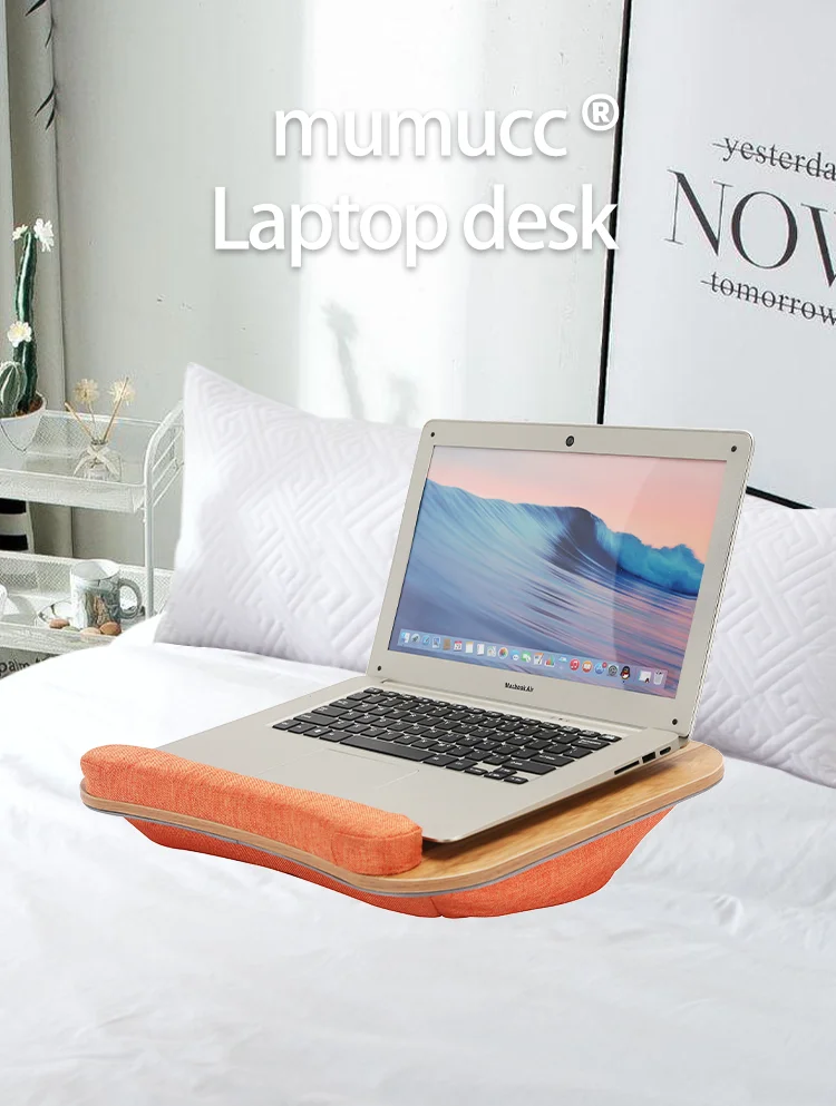 Description Picture 2 of itemMUMUCC Soft Ergonomic Computer Desk solid wood board Suitable for bed, sofa, computer, notebook portable laptop Deskjavascript: