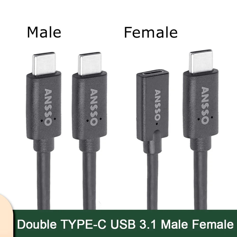 

Кабель для фотосъемки с двойной подсветкой USB 3,1 штекер-гнездо 3 м Gen2 10 Гб/с 100 Вт PD 20 в 5A для Sony A7 M3 R3 R4 Nikon Z6 Z7 MacBook