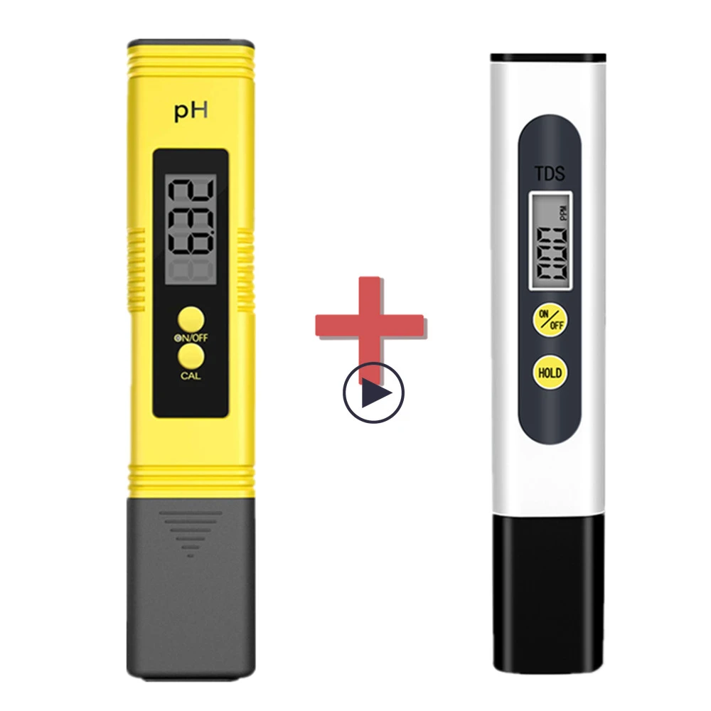 TDS Meter 0-9990ppm Digital PH Meter 0.01 PH High Precision Pen Water Tester TDS&PH Meter 0-14 PH LCD PPM Tester Aquarium Filter radioactive meter