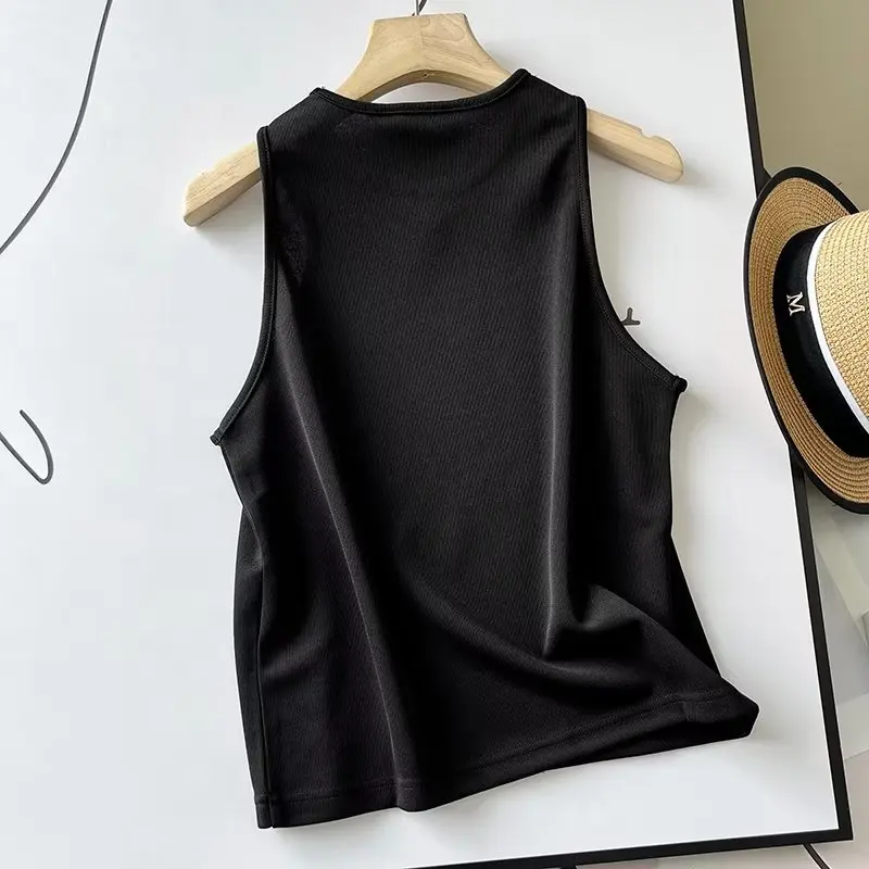 

Jenny&Dave Sleevless Tshirts Women Fashion For Summer Girls Black Tank Tops