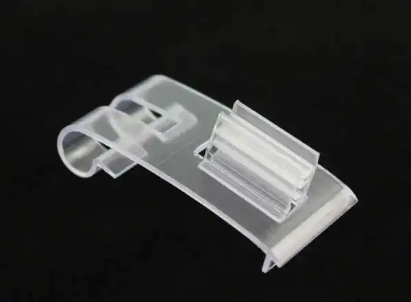 20 stücke PVC Weiche Harte Regal Daten Streifen Draht Haken Grip Clip Pop Label Halter Supermarkt Regal Förderung Tag zeichen Halter Snap – Detail 1