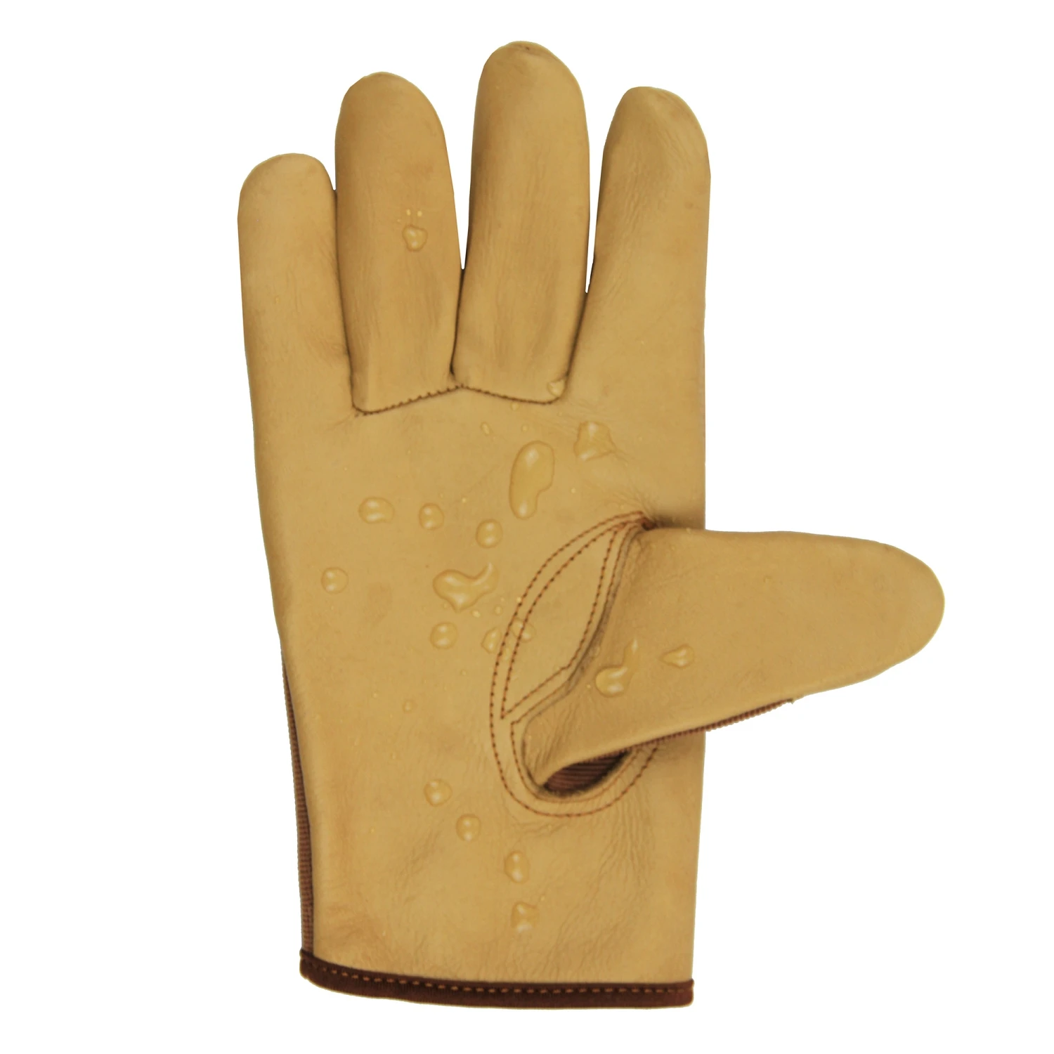 Premium Waterproof Cowhide Leather Gardening Gloves with Elastic Ottoman Breathability for Comfort