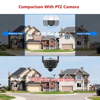 Camhipro-Caméra de permission Extérieure Wifi 4G, POE, Objectif Touriste, 180 °, Ultra Grand Angle, Vision Nocturne, Matériel de Sécurité 2