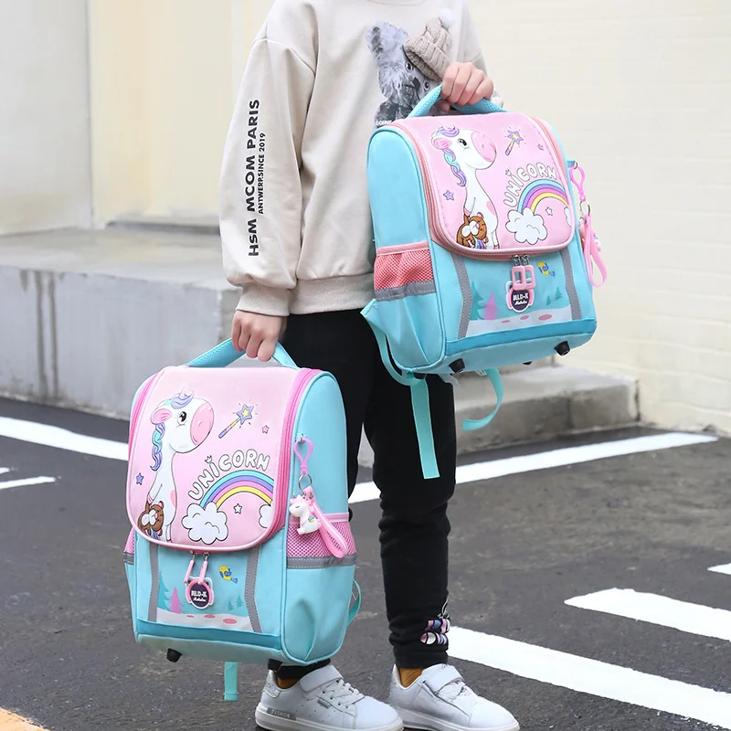 2024 new primary school schoolbag cartoon canvas large capacity water-proof kindergarten children's space backpack 4