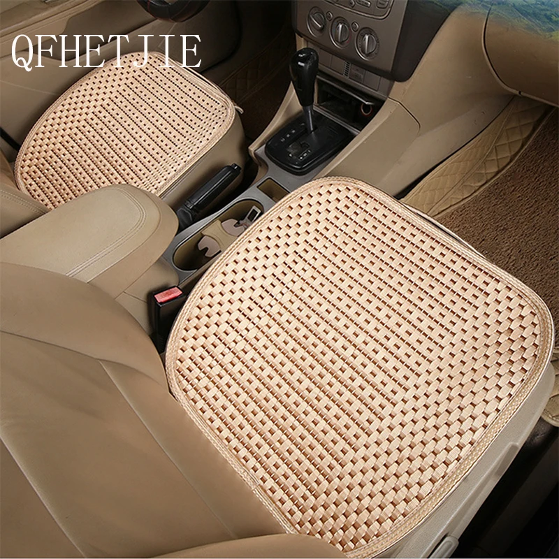

QFHETJIE Car Seat Cover 1Pcs Summer Ice Silk Breathable Seat Cushion Cool Automobiles Seat Protector Accessories For Sale
