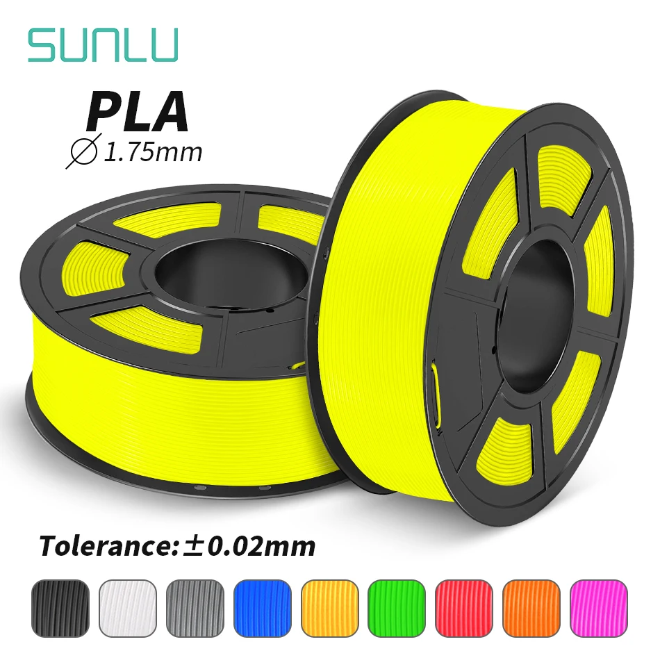SUNLU PLA/PLAplus Filament 3D Printer 1.75MM 1KG Odorless Non-Toxic Bright  Color No Bubble 3D Printing Pen Refills