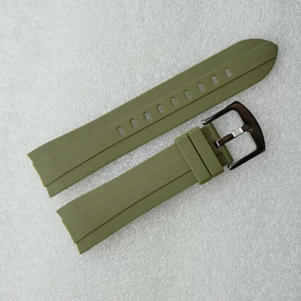 22mm SKX007 Waterproof Rubber Strap Watch Strap Elbow Watch Modification Accessory Needle buckle Strap