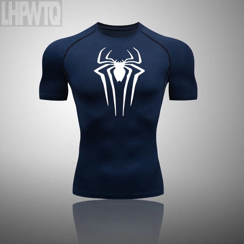 New Compression Shirt Men Fitness Gym Super hero Sport Running T-Shirt Rashgard Tops Tee Quick Dry Short Sleeve T-Shirt For Men 3