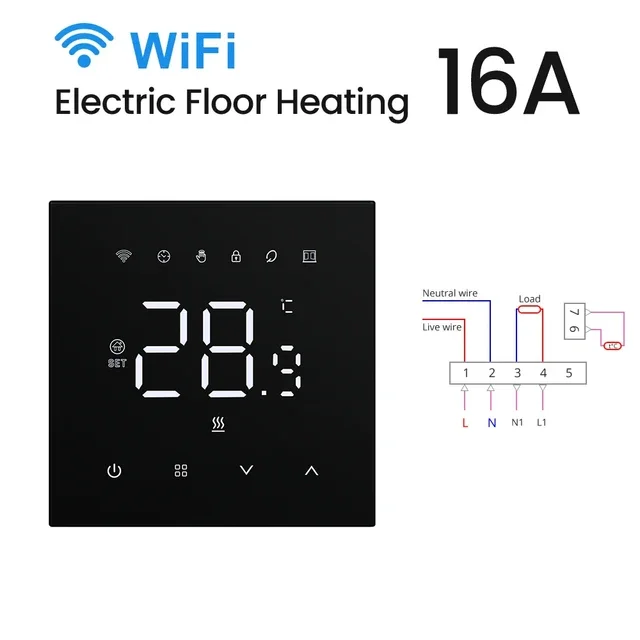 thumbnail image 2 of Smart Thermostat For Home WiFi Programmable Digital Thermostat Review 2 of 12