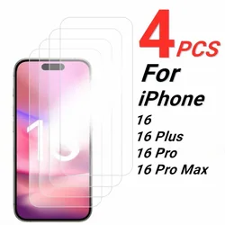 Premium Tempered Glass Screen Protector - 4 Pack - Tempered glass (iPhone 16 Pro)