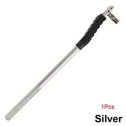 Scratch-Free Tire Valve Stem Puller with Valve Core Tool (Silver)