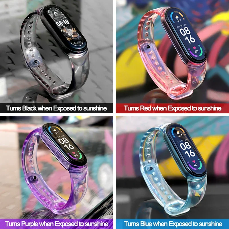 Silicone Color Changing Watchband For Fitness Trackers