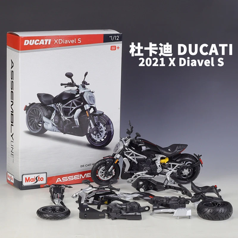 Maisto Ducati Kawasaki Yamaha KTM HUSQVARNA Honda Motorcycle Model 1:12 Assembly Diy Diecast Miniature Toy For Gift Collection