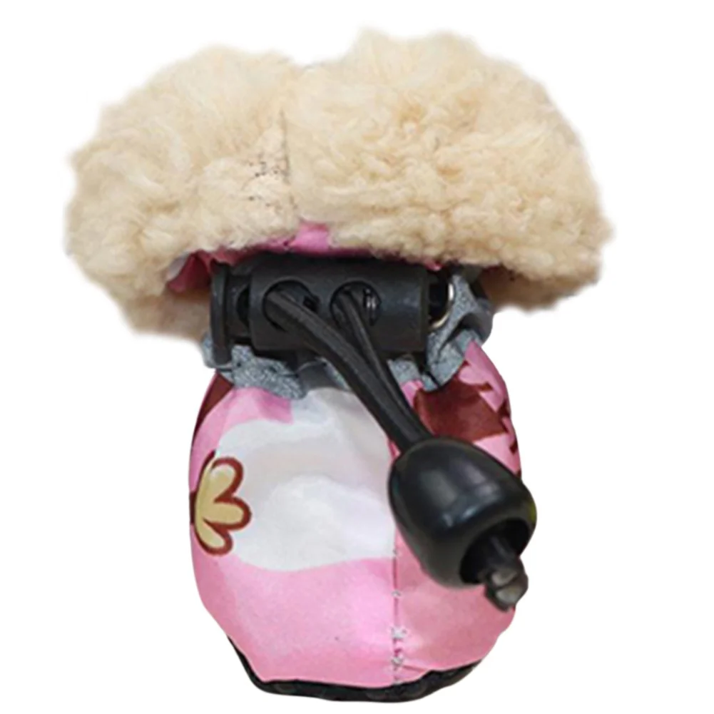 Title 7, 4pcs/Set Pet Rain Boots Adjustable Waterproof D...