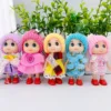 Cute Fashion Kids Plush Dolls Keychain Soft Stuffed Toys Keyring Mini Plush Animals Key Chain Baby Doll Toys for Girls Women 1