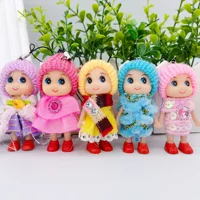 Cute Fashion Kids Plush Dolls Keychain Soft Stuffed Toys Keyring Mini Plush Animals Key Chain Baby Doll Toys for Girls Women 1