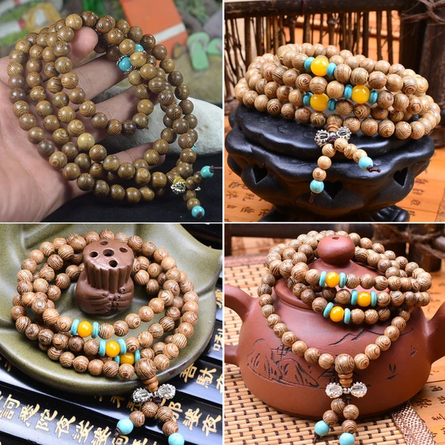 Sandalwood 8mm Mala Beads 108 Bead Wood Yoga Mala Bracelet Necklace  Meditation Beads - Etsy