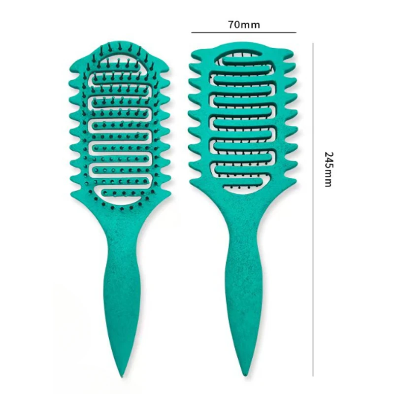 3 in 1 Curl Define Styling Brush Hollow Out Detangling Hair Brush Tangled Hair Comb Shaping Defining Curls Barber Styling Comb 3