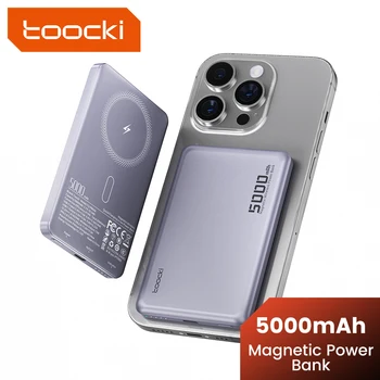 Toocki Magenetic PowerBank 5000mAh 15W Wireless Charging for Magsafe